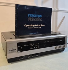 Ferguson Videostar 3V30 VHS Top Loader Video Cassette Recorder w Good Conditions