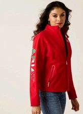 Ariat Tek Red Mexico Flag  Jacket! Brand New! 
