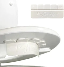 P-flector® Toilet Seat Urine Guard (1-Pack) - Pee Splash 1 Pack, White 