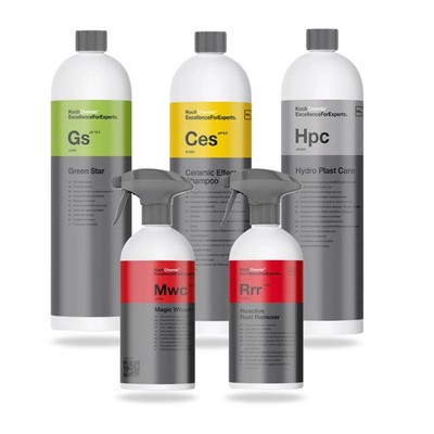 Koch Chemie Fahrzeugaußenreinigung Set 5-teilig Autoshampoo, Felgenreiniger, ...