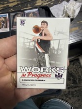 2025 Panini Court Kings Donovan Clingan RC Works In Progress Purple /99 #6086 S
