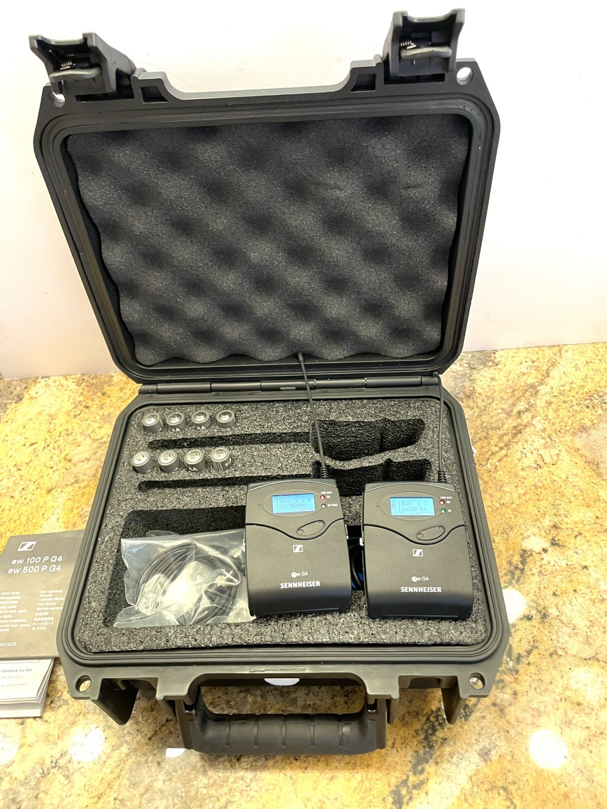 Sennheiser SK 100 G4 Transmitter  EK 100 G4 Receiver  Mic  Accessories   G2U