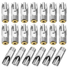 20Pack Pig Waterer Nipples, NPT 1/2" Stainless Steel Automatic Pig Nipple Dri...