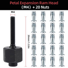 Rivet Head Nuts Set 20Pcs Alloy Expansion Clamp Petal Rivet Kit Lock Jack Nuts M
