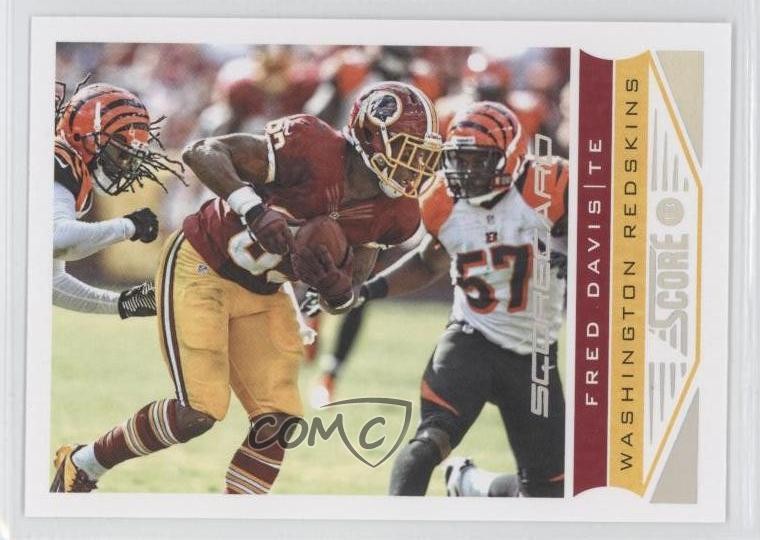 2013 Score Scorecard Fred Davis #218 3a3
