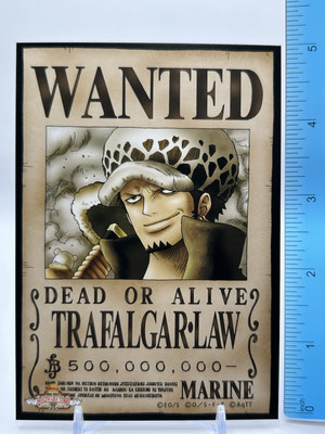 ONE PIECE WANTED POSTER Bromide Card Trafalgar Law Mugiwara Store