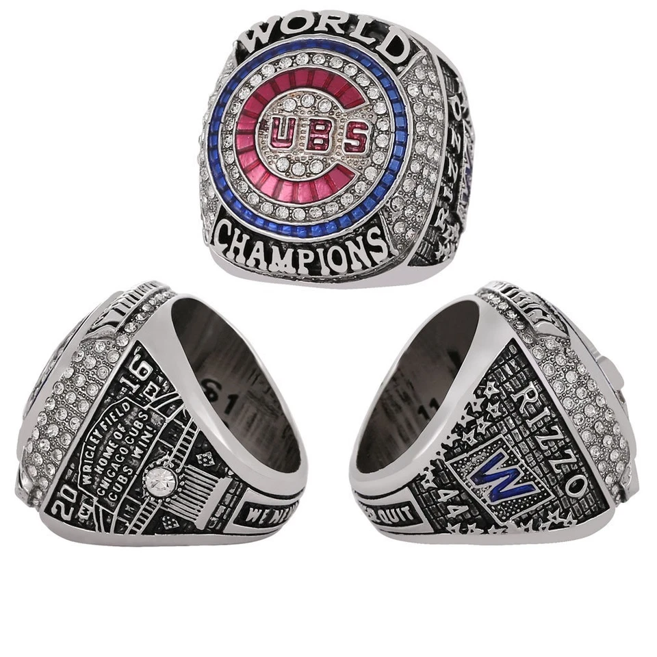 Anillo Campeonato Serie Mundial Chicago Cubs 2016 Talla 11 Foto 4 de 4