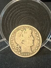1902 p 90% silver circulated Barber half dollar
