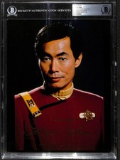 George Takei Signed Star Trek IV 8x10 Photo Beckett Auto 10