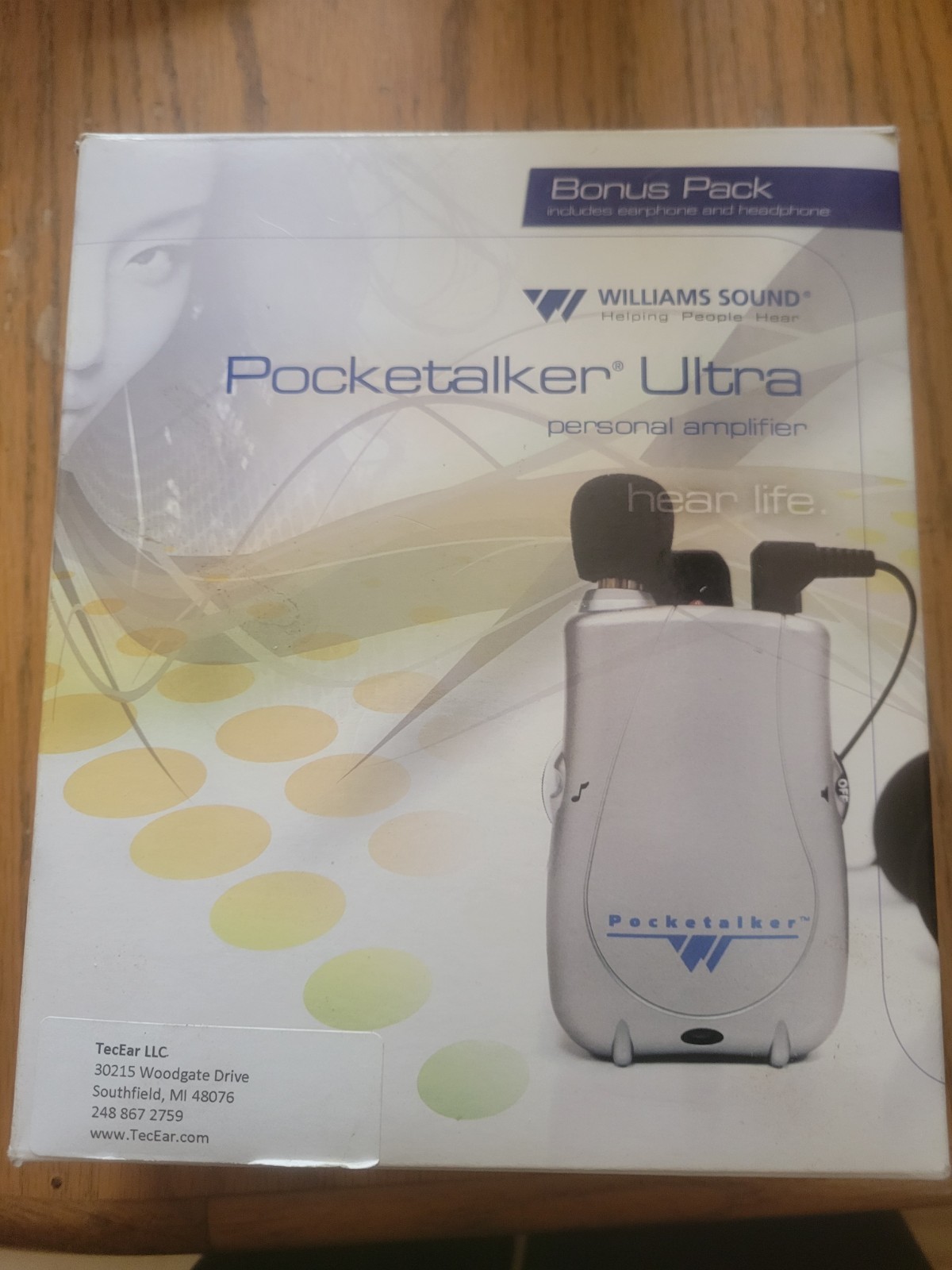 Williams Sound Pocketalker Ultra With Rear-Wear Headphone - Pktd1H26