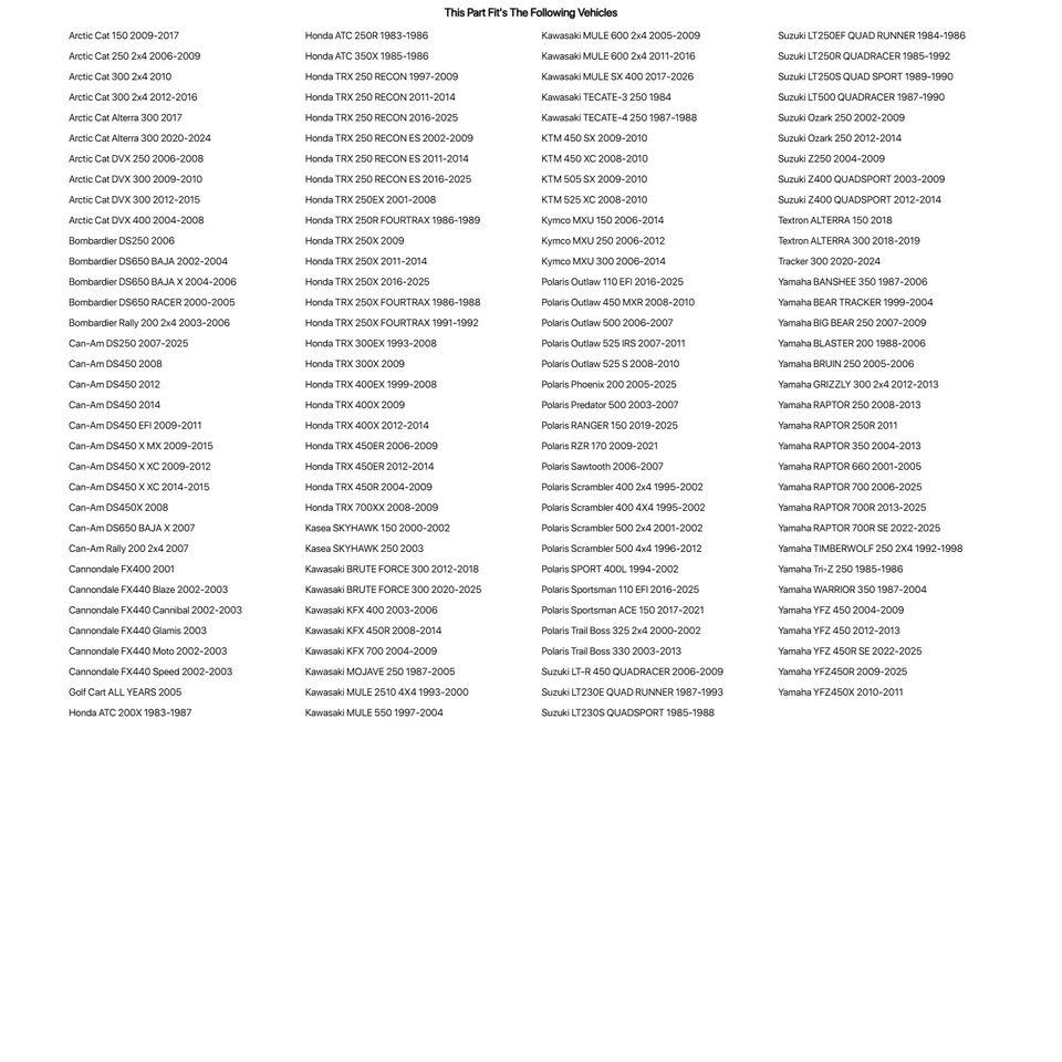 CST Ambush Tire 22x10-10 For CAN-AM DS250 2007-2023 — 第 3/3 张图片