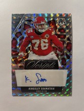 2025 Panini Mosaic Scripts Autograph Prizm Kingsley Suamataia Chiefs #SCR-KSA