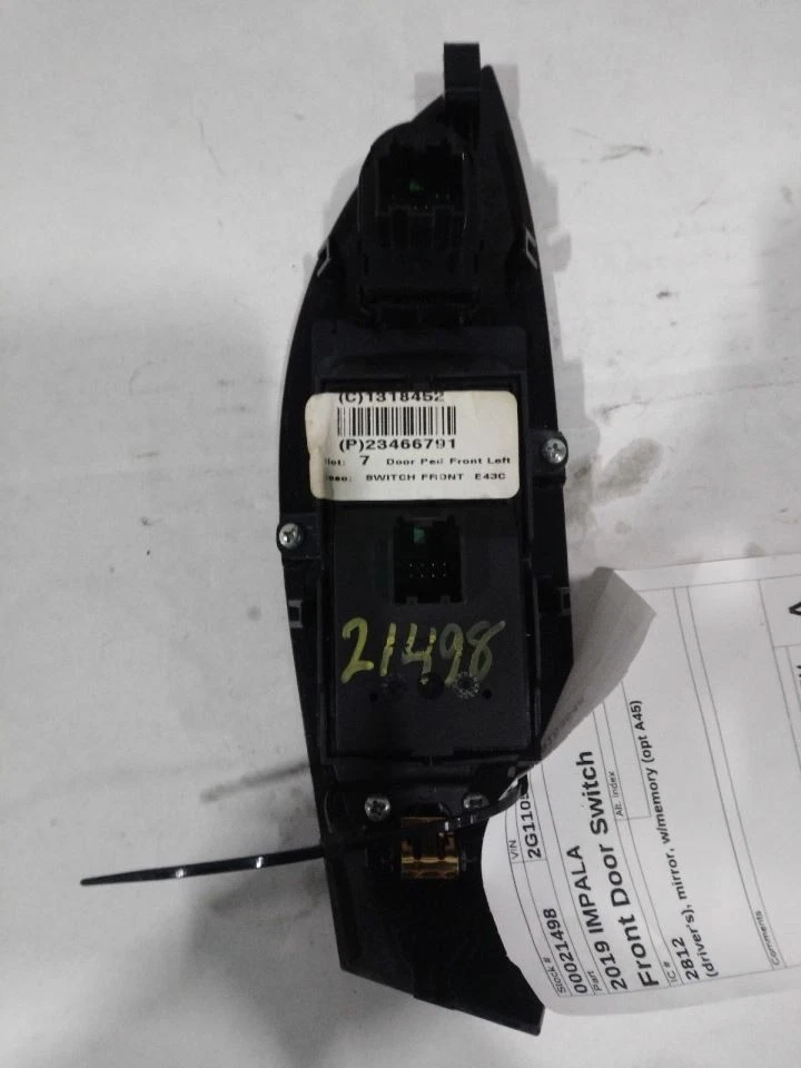 Interruptor de puerta delantera del conductor espejo del conductor Opt DR4 se adapta a 15-19 CTS 548950 Foto 2 de 4