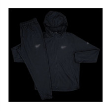 Nike Mens Black Tracksuit Set M Hooded Jacket...