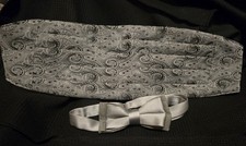 Men's Wedding/Formal Cumberbun  Bowtie One Size-Adjustable