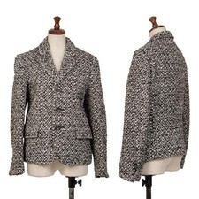 COMME des GARCONS tricot Acrylic Braided 3B Jacket Black/White Used