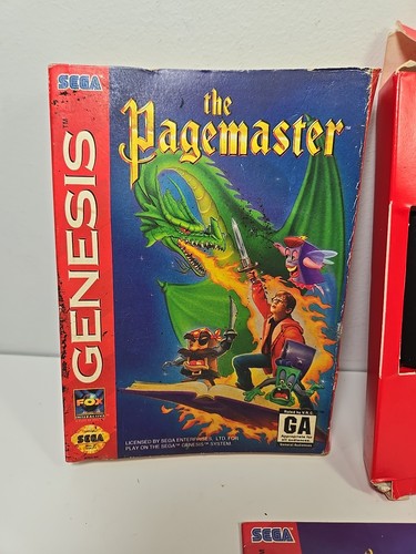 The Pagemaster - Authentic Sega Genesis Game - Complete w/ Box & Manual CIB - Bild 2 von 9