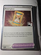 Powerglass 063/064 2025 Pokemon Stamped Play! Prize Pack Series 7 Holo  