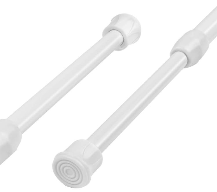 Tringle rideau extensible 40-70 cm à ressort intérieur pour un maintien ferme et stable