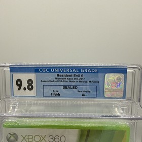 Resident Evil 6 - Microsoft Xbox 360 - Graded CGC 9.8 A++ SEALED