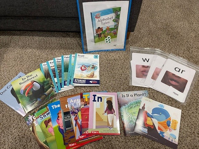 Lot of Decodable Readers, Various Skills/Brands, Set of 17, Sound Cards Alphabet