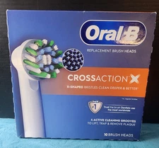 Oral-B CrossAction Replacement Brush Heads with Bacterial Protection (10-Count)