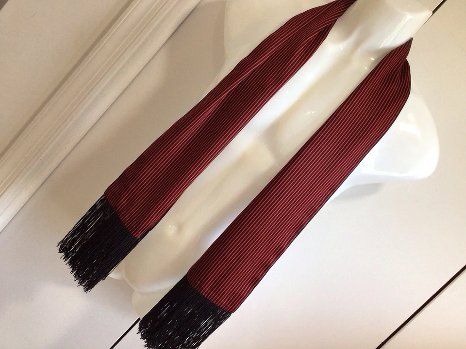 CHRISTIAN DIOR мужчин длинный шелковый шарф / сделано во Франции - Изображение 4 из 4