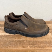 Merrell World Legend 2 Loafer Shoes Mens 10 Brown Leather Slip On J000865