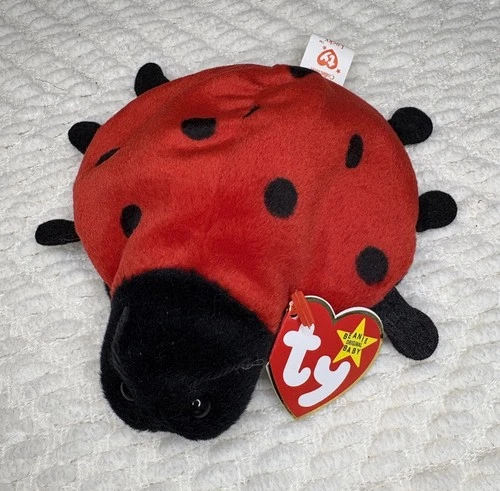 Vintage 1993 TY Beanie Babies Collection - Lucky the Ladybug w/ Tags
