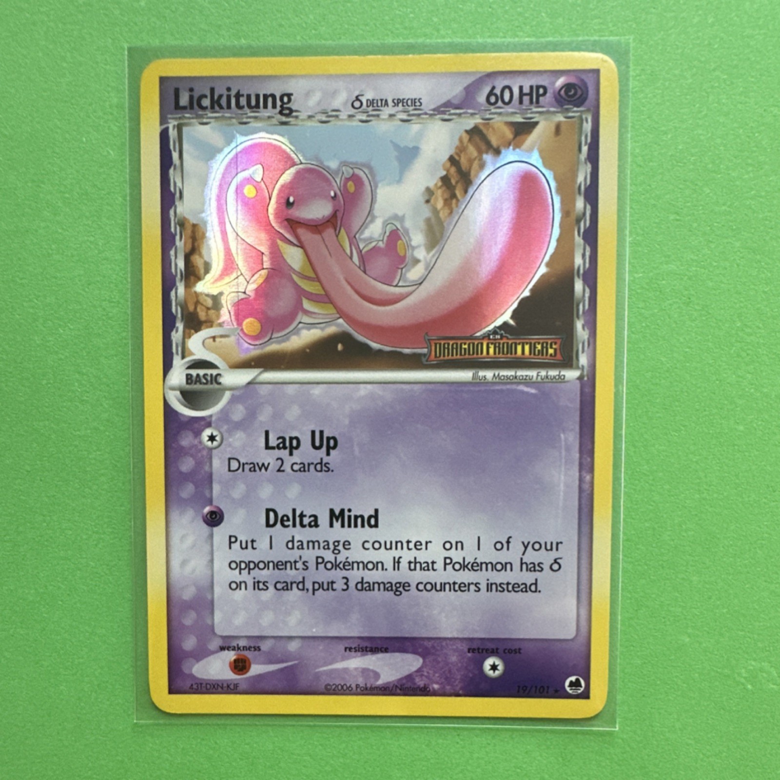Pokémon TCG Lickitung Delta Species Dragon Frontiers Rare Reverse Holo 19/101