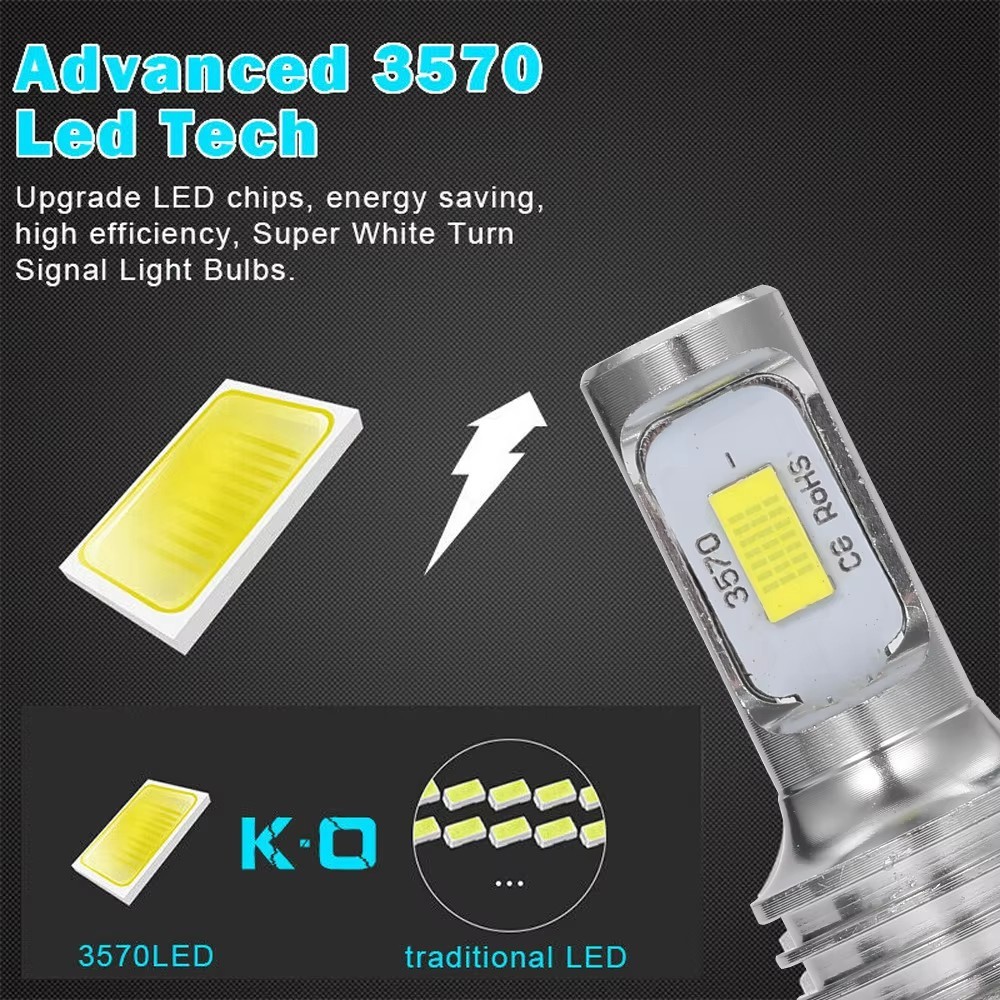 Lampadine Faro LED Xenon Bianco 250000k 472 Auto Faro Basso Lampadina 12V - Miniatura 3