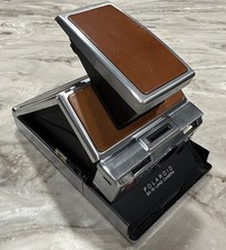 Polaroid SX-70 Brown Leather Film Land Camera With Original Case Manual