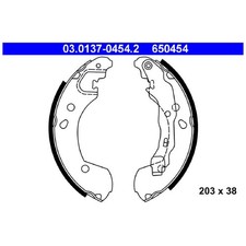Bremsbackensatz hinten für Renault Modus-Grand F/JP0 | 24376569