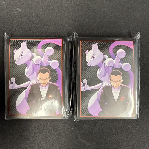 Pokemon Destined Rivals ETB Giovanni & Mewtwo 65 Card Sleeve Packs x2