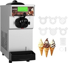 Commercial Soft Serve Ice Cream Machine 1500W Single Flavor 20 28L/H Maker 2x6L
