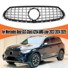 Front Bumper Mesh Radiator Grille For Mercedes-Benz GLC300 W/ AMG Line 2023-2025