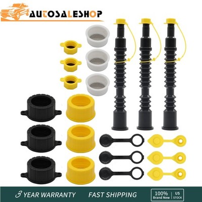 3SET Replacement Gas Can Spout kit to Fit for Midwest, Scepter,Briggs & Stratton