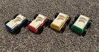 Vintage Fisher Price Little People set of 4 White Top Garage Cars - Look!