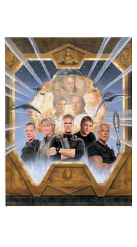 Stargate SG-1 litografia fusa #2 24X36 firmata da Richard Dean Anderson - Foto 1 di 1