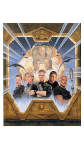 Stargate SG-1 Cast Lithograph #2 24X36 Signed by Richard Dean Anderson - Picture 1 of 1