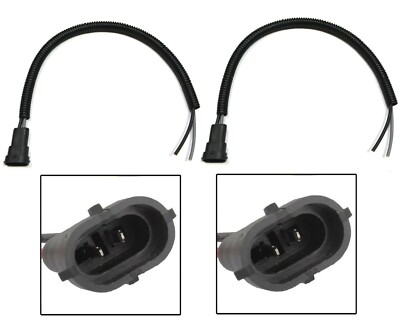 Wire Pigtail Male Extension H11 Two Harness Fog Light Bulb Socket Plug Connector