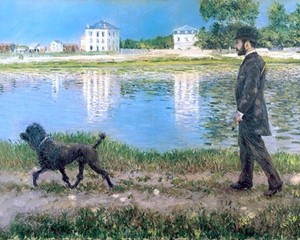 poodle painting on canvas