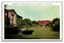 Postcard, Madison, WI,  University of Wisconsin, Agricultural Hall, Posted 1945