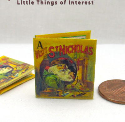 NICHOLAS DOLLHOUSE SCALE 1:12 SCALE MINIATURE BOOK A VISIT FROM ST