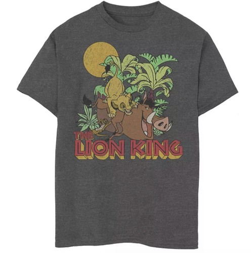 Disney's The Lion King Boys T Shirt Size L 14-16 Tropical Forest Fun Graphic Tee - Picture 4 of 7