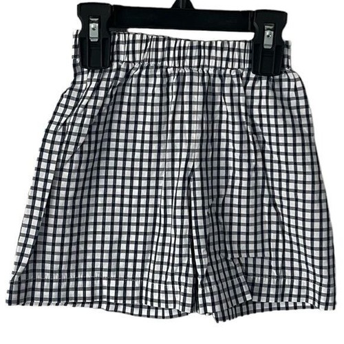 Hannah Kate Plaid Navy/White Shorts Size 4 Slim - Picture 1 of 7