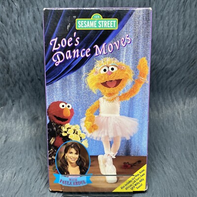 Sesame Street Zoe's Dance Moves VHS Video Tape Learn Music Paula