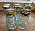 5 x Green Fowlers Vacola No 27 Jars Preserving Bottles