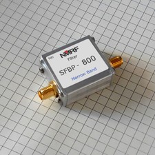 780 820 MHz narrow band pass filter 5 W 37 dBm SMA interface 50 Ohms