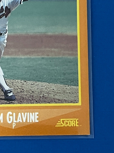 Tarjeta de béisbol 1988 Score - Tom Glavine #638 HOF - Rookie RC Atlanta Braves - Imagen 6 de 8